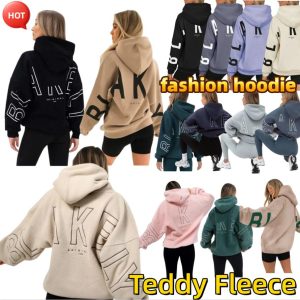 Designer hoodie women pullover sweatshirts womens hoodies letter hoody teddy fleece jumper oversized hoodies designer women long sleeve streetwear dh11
