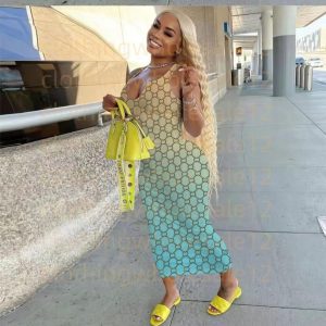 Womens designer clothing tank top Women summer dresses for woman V neck sexy sleeveless luxury female loose party beach dresses designer dresses