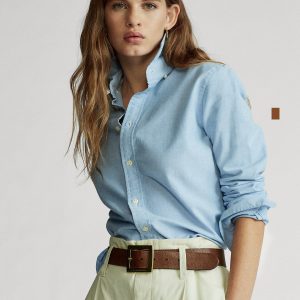 Womens Blouses with Small Horse Embroidery Long Sleeve Solid Color Loose Fit Shirts Unisex Casual Tops Designer Asian Size Matching Outfits