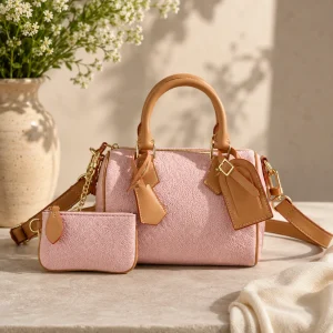 Fashion New Design Luxury Women's Bag 22x14x17.5cm Speed Pink Portable Handbag With Shoulder Strap Without Box - AliExpress Women's Handbags