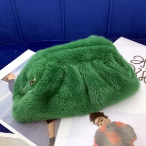 100% Real Fur Mink Bag Cloud Bag Women Designer Luxury Fur Bags For Women Clutch Bag Cloud Dumpling Bag - AliExpress Women's Handbags