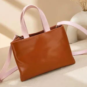 2026 New Luxury Bag Cow Leather Fabric Lining Shopper Medium Handbag down details 25x19x11cm - AliExpress Women's Handbags
