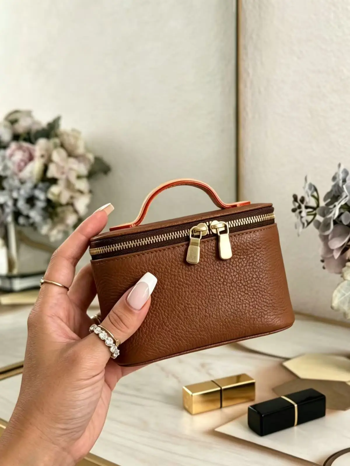 With Box Size: 13.5-11.5-3.5cm Women's Mini Clutch Lipstick Bag Cute Fashion Canvas Decor Cosmetic Bag High Quality Handbag A2C - AliExpress Women's Handbags