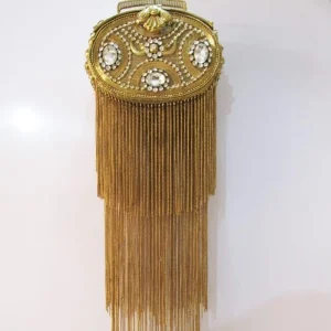 DOYUTIG Indian Design Women's Gold Long Tassels Handmade Bead Clutches Lady Classical Rhinestone Tassel Wedding Evening Bag F698 - AliExpress Women's Handbags