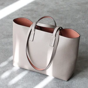 Women Luxury Genuine Leather Tote Soft Cowhide Handbag Two Sides Available Using Shoulder Bags Versatile And Durable - AliExpress Women's Handbags