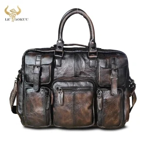 Majestic demeanor Fashion Casual Handmade Briefcase Portfolio Attache Bag Designer Laptop Nootbook Document Case Travel bag 3061 - AliExpress Women's Handbags