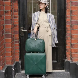 Fashion trolley luggage with handbag for women classical business female suitcase spinner boarding 16/18/20/24 inch travel bag - AliExpress Luggage