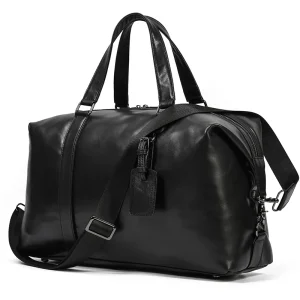 MAHEU Latest Design Black Travelling Bag Men Women Cowhide Leather Duffle Bag Luugage Flight Bag Business Travel Bag Male Female - AliExpress Travel Bags