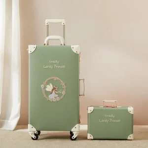 New PU leather luggage set with cosmetic bag women vintage travel suitcase fashion trolley luggage girls high quality luggage - AliExpress Luggage