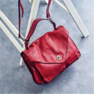 Handmade soft leather envelope bag simple retro first layer cowhide single shoulder bag mail bag leather fashion messenger handb - AliExpress Women's Handbags