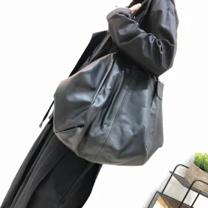 Female Big 100% Cowhide Shoulder Bags Casual Simple Designer Soft Leather Shoulder Bag Shopper Tote Bag for Women - AliExpress Women's Handbags