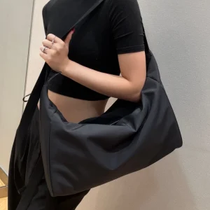 2026 Women's Fabric Solid Color Classic Versatile Fashion Commuter Outdoor Leisure Single Shoulder Handbag - AliExpress Women's Handbags