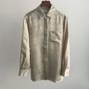 Single-pocket Straight-cut Silk Blouse Women Shirt - AliExpress Shirts & Blouses