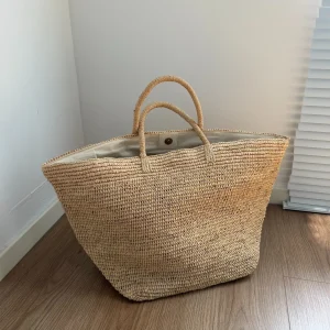Natural Straw Beach Tote Bag, Large Summer Rattan Woven Bags,Handmade Woven Raffia Shoulder Handbags for Women - AliExpress Women's Handbags