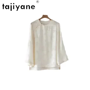 TAJIYANE New Silk Women's Blouses and Shirts Jacquard Shirt Women Summer Tops for Women Clothing Chinese Style Рубашка Женская - AliExpress Shirts & Blouses