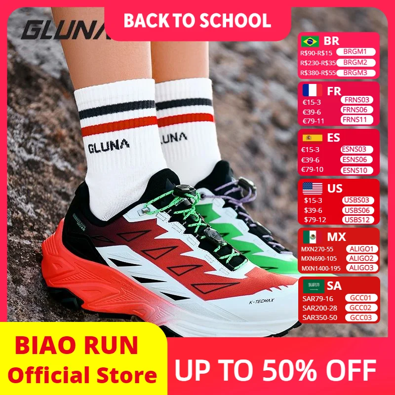 GLUNA Outdoor Off-Road Running Shoes For Men And Women Breathable Anti Slip Hiking Shoes Anti Slip Wear-Resistant Running shoes - AliExpress Sneakers