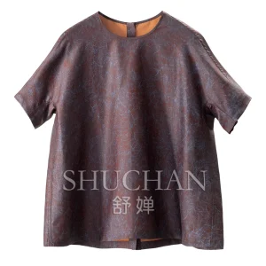 Blouse New Chinese Luxury Beauty Printing Heavy Silk Red Cloud Yarn Short-sleeved Shirt Women's 61J4 - AliExpress Shirts & Blouses