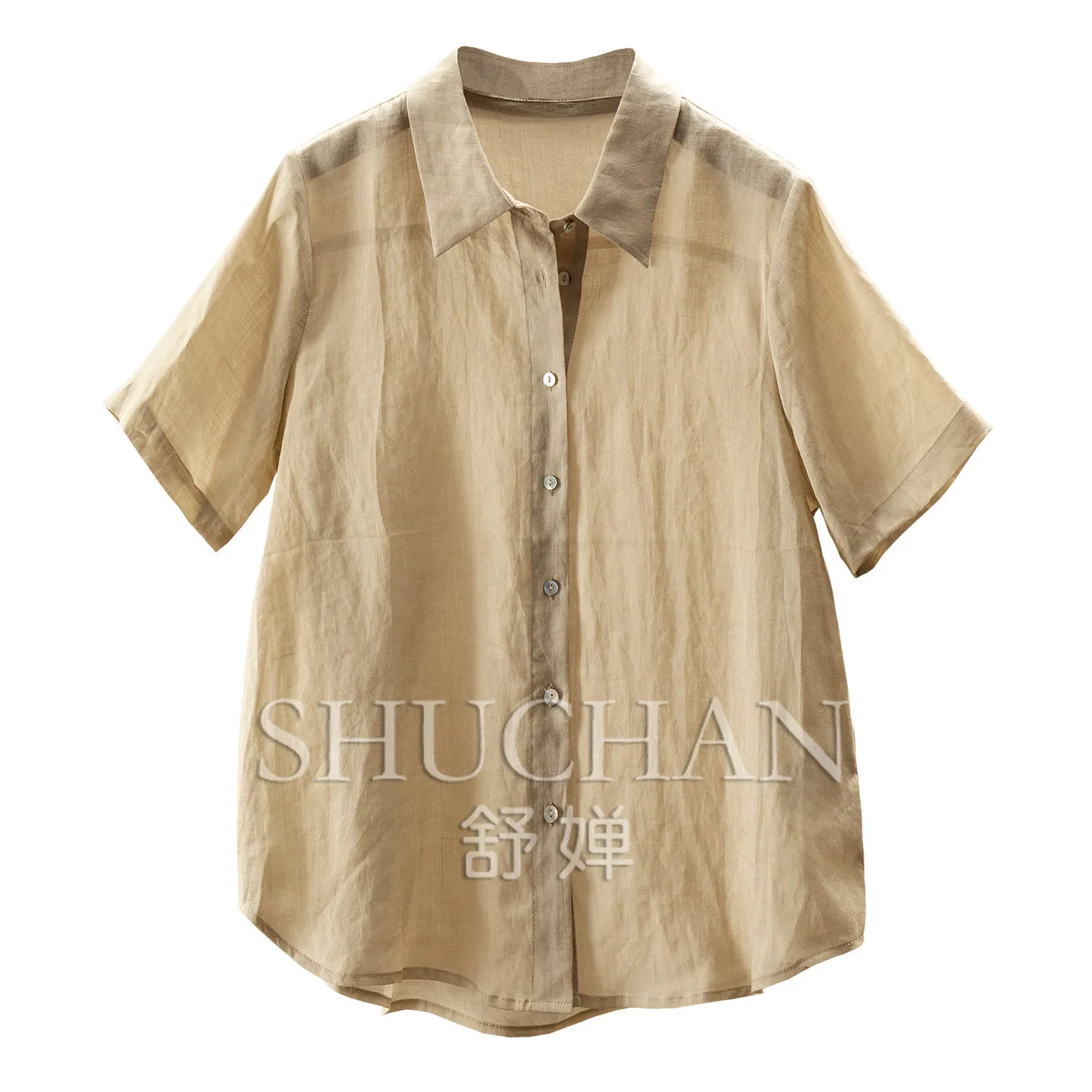 Summer Shirt Indifferent and Relaxed High Intelligence 100 Ramie Simple Solid Color Loose Shirt Women's 58J6 - AliExpress Shirts & Blouses