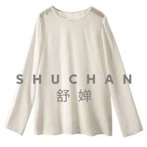 Second Side Aesthetics Loose Hollow Lace Back Silk Jianhong Crepe Shirt Women's 15M1 Blusas De Verano Mujer 2026 - AliExpress Shirts & Blouses