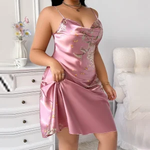 2026 New Plus Size Random Floral Print Sleeveless Nightdress Elegant and Comfortable Loungewear for Women - AliExpress Women's Sleep & Lounge