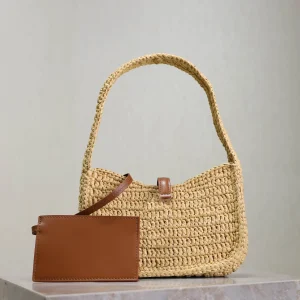 High-Quality Raffia Hand-Woven Messenger Bag, Hollow-Out Women's Beach Handbag, Underarm Bag, Ins Style - AliExpress Women's Handbags