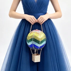 Hot Air Balloon Crystal Evening Bag Clutch Women Diamond Wedding Party Purses Lady Rhinestone Purses And Handbags Female Clutch - AliExpress Women's Handbags
