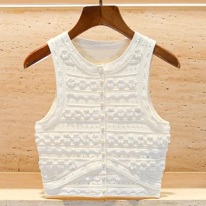 S Home Nan You High End Women's ort Knitted Vest Spring 2025 Hook Flower Design Fragile Sle Top Quali Chinese Production - AliExpress Sweaters&Jumpers