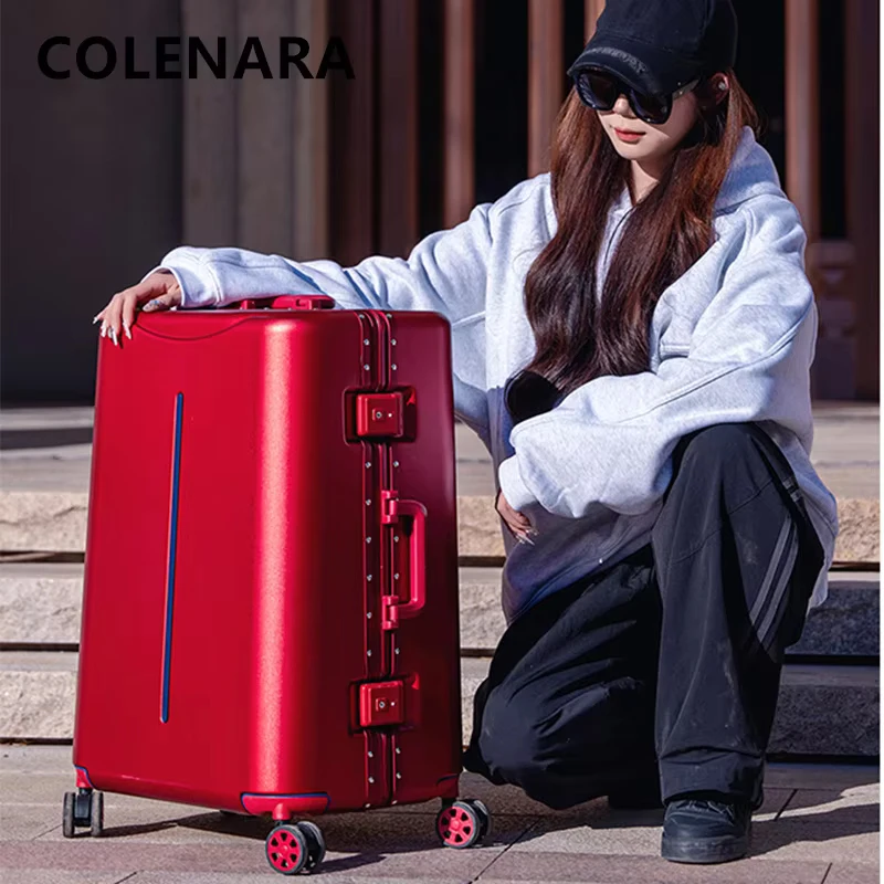 COLENARA Handheld Travel Suitcase 20"22"24"26"28 Inch Large Capacity Trolley Case Women Boarding Box Men's Password Box Luggage - AliExpress Luggage