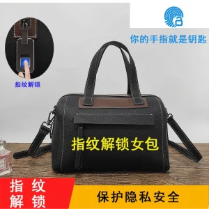Pillow Privacy Protection Fingerprint Unlock Genuine Leather Women Handbag Commuter Women's Crossbody Bag Sac De Luxe Femme - AliExpress Women's Handbags