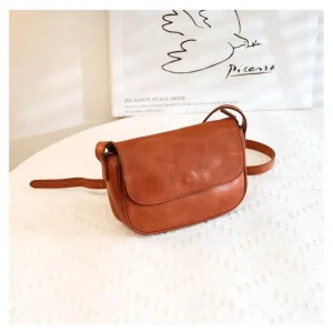 vintage casual travel luxury vegetable tanned cowhide women's crossbody bag Simple fashion genuine leather small shoulder bag - AliExpress Women's Handbags
