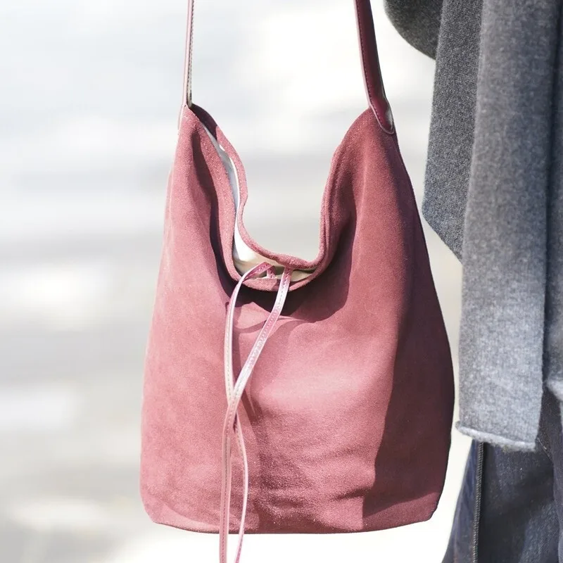 Tote For Women New Bucket Casual Lazy Style Women's Solid Color Simple Casual Commuter Retro Handbags Top-handle Bags Bag Female - AliExpress Women's Handbags