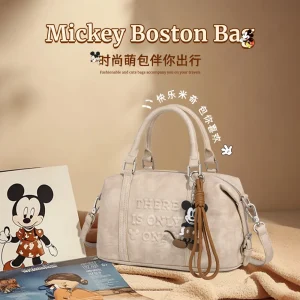 Genuine Disney Purses And Handbags Original Case Mickey Fashion Fun Boston Bag Ladies Fashion Niche Messenger Handbag 399 - AliExpress Women's Handbags