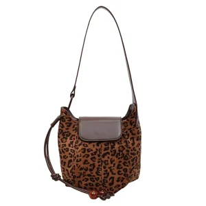 DHL30pcs Shoulder Bag Women PU Plain Leopard Large Capacity Bucket Shaped Flap Cover  Cross Crossbody Bags - AliExpress Women's Handbags