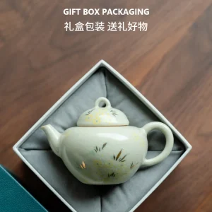 Ru Ware Painting Pure Hand Drawing Little Ceramic Teapot Women's Home Tea Drinking Single New Chinese Style Kettle - AliExpress Kitchen,Dining & Bar