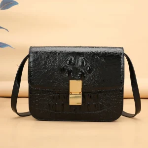 2025 New Designer Skull Crocodile Leather Women Shoulder Bag Genuine Leather Lady Crossbody Bag High Grade Large Size Bag 45 - AliExpress Women's Handbags