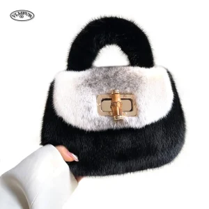 Luxury Bags Designers Mink Fur Bag Ladies Fashion Pure Handbag For Female New Crossbody Shoulder Bags Luxury Woman Handbag - AliExpress Women's Handbags