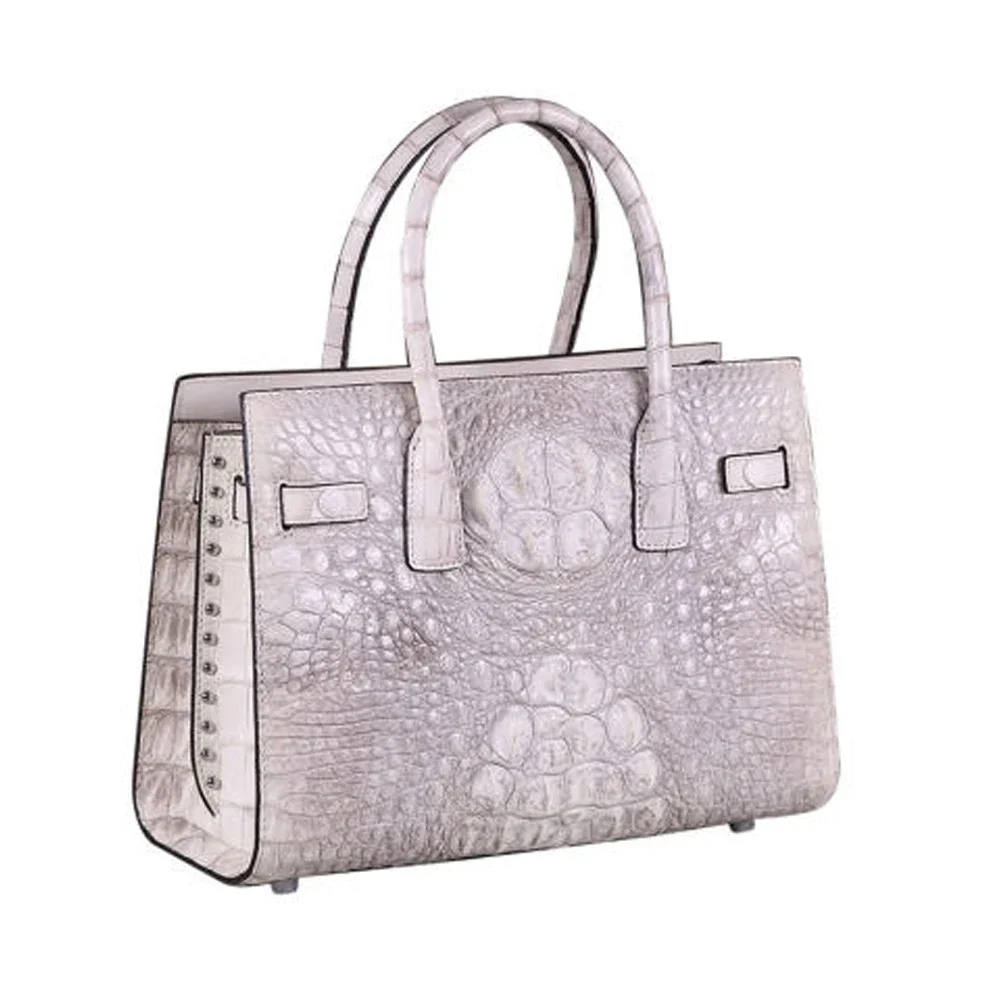 Heimanba new Himalayan white crocodile leather women bag lady handbag female bag large capacity - AliExpress Women's Handbags