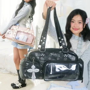 Design Boston Bag Sweet Cool Style Large Capacity Crossbody Pain Bag for Star Chasers Trendy Dig Bag Suitable for Teens - AliExpress Women's Handbags