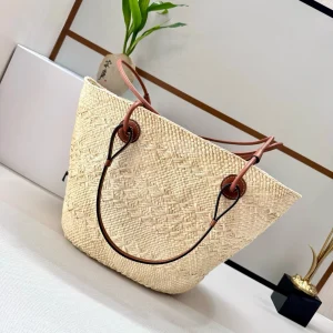 2026 New Handmade Raffia Straw Bohemian Woven Crochet Tote Shoulder Bag Women Summer Beach Holiday Brown Palm Leaf Basket - AliExpress Women's Handbags