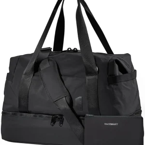 Weekender Bags for Women, Travel Duffel with Shoe Compartment, Carry On Tote with Toiletry Bag (Black, 2pcs) - AliExpress Travel Bags