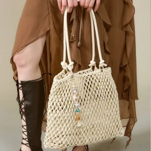 JACD Woven Dream Large Capacity Straw Weaving Vacation Tote Bag Women's Bag Casual Simple Style Soft Handbag for Daily Use - AliExpress Women's Handbags