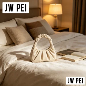 Minimalist Aesthetic JW PEI Pleated Cloud Handbag Women Ruched Hollow Handle Soft Leather Underarm Shoulder Purse Daily Use - AliExpress Women's Handbags