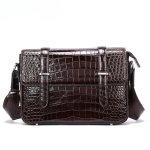 Executive Crocodile Embossed Leather Clutch — Sleek High-End Handheld Bag, Detachable Strap for Business Commute - AliExpress Women's Handbags