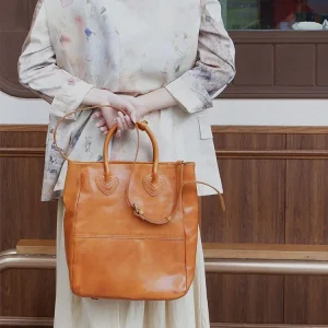PNDME vintage designers handmade vegetable tanned cowhide women's tote bag weekend party genuine leather shoulder crossbody bag - AliExpress Women's Handbags