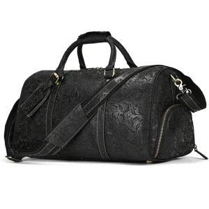 Fashionable Style Men's Leather Travel Handbags Real Cowhide Leather Duffle Bags For Man Male Weekend Bags With Shoe Pocket - AliExpress Travel Bags