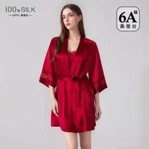 Robe Set Nightgown Loungewear Silk Two Piece Padded Spaghetti Strap Sleeveless Short Homewear Breathable Elegant Lightweight - AliExpress Women's Sleep & Lounge