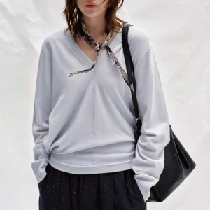 Soft Woolen V-ne Knitted Sweater Simple Casual Sle Long Sve Warm Outerwear for Women Comfortable Fit Knitted Top - AliExpress Sweaters&Jumpers