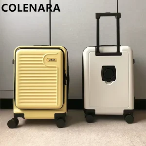 COLENARA 20"22"24"26 Inch Luggage Travel Bag New Women Boarding Box Case Students Password Box Side Opening Suitcase On Wheels - AliExpress Luggage