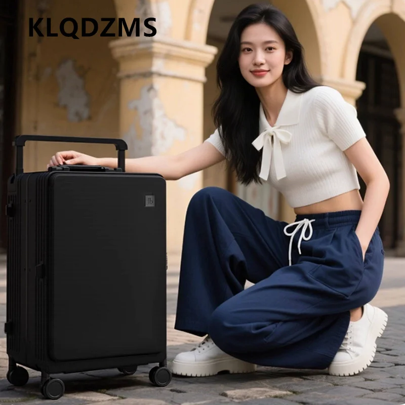 KLQDZMS Women's Suitcase ABS + PC Boarding Box Large Capacity Trolley Case Student Password Box 20"24"26"28 Inch Men's Luggage - AliExpress Luggage