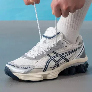 Asics  GEL-QUANTUM 180 Retro White Silver Navy Mesh Cushion Casual Dad Sneakers Men Women 1203A591-104 - AliExpress Sneakers